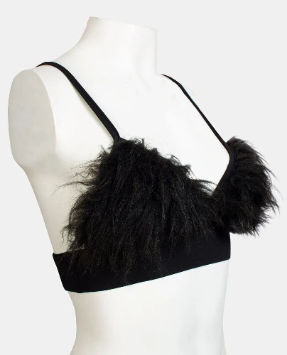 Throne | Lilith Eve | FUR BRALET | BLACK/BLACK / M