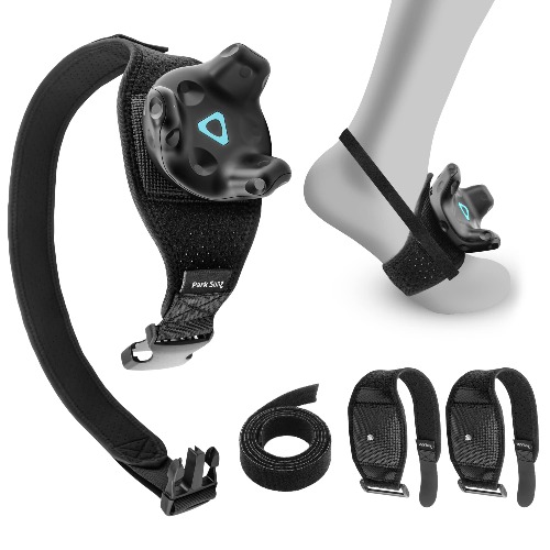 Park Sung Tracker Straps and Belt, Foot Trackerstrap for HTC Vive Tracker, Full Body Tracking, Adjustable, Structure and Material Upgrade, 1TrackBelt+2 TrackStraps+1 Ankle Strap