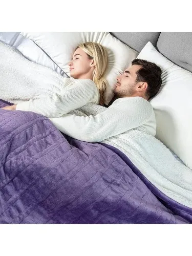 WOOMER Electric Heated Throw Blanket, Soft Flannel Fast Heating Blanket with Multi-Color Option, Twin Size 62"x 84", 10 Heating Levels & 0.5-12H Auto Off, Over-Heat Protection | SHEIN USA