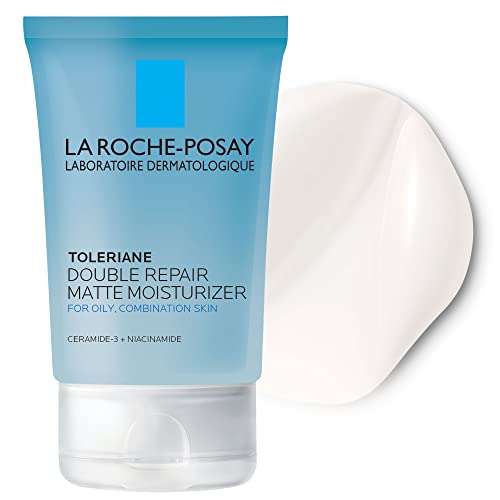 La Roche-Posay Matte Face Moisturizer, Daily Gel Moisturizer and Cleanser for Oily Skin Control with Niacinamide/Non-Comedogenic - 2.5 Fl Oz (Pack of 1)