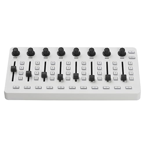 summina MIDI Controlle Midi Mixer Midi Foot Controller USB MIDI Controller Mixer with 43 Buttons 8 Knobs 8 Push Buttons BT Connection Battery/Type-C Power Supply Mini Midi Keyboard