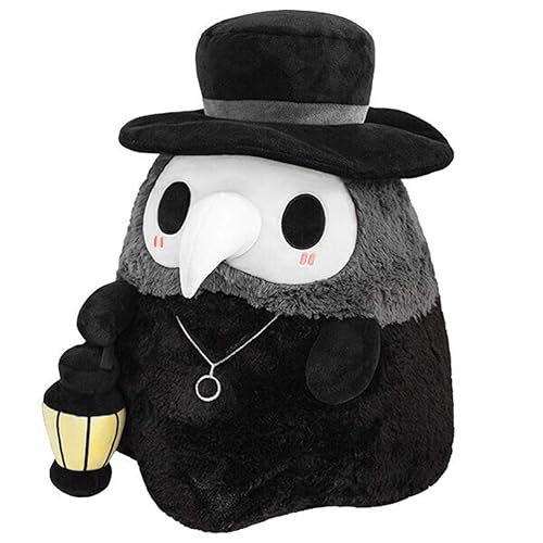 Plague Doctor Plush Toy,Doctor Plague Plush,Plague Doctor Squishmallow Luminous Plush Toy Plague Doctor Stuffed Animal Birthday Gifts for Ages 15 Years+