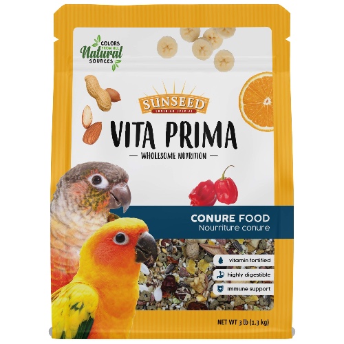 Sunseed Vita Prima Wholesome Nutrition Conure Food, 3 LBS - 3 Pound (Pack of 1)