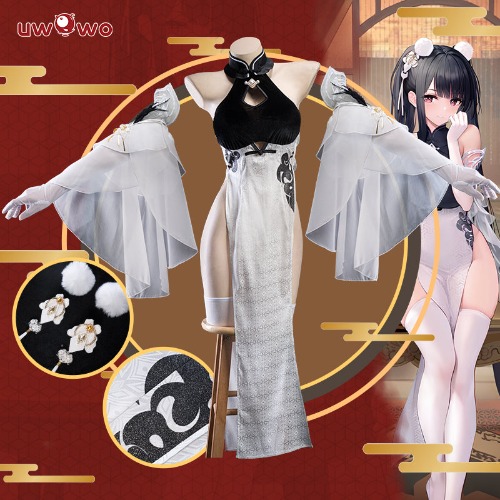 【In-Stock】Uwowo Azur Lane KMS Peter Strasser Cheongsam Cosplay Costume - XXL