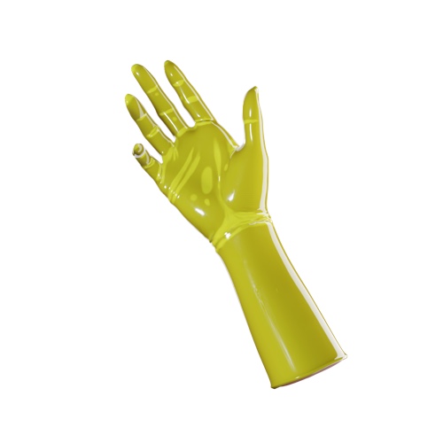 Bright Yellow Gloves (Mid Arm) | Small / 0.4mm