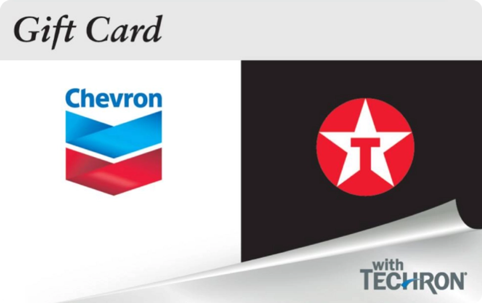 Chevron and Texaco $25 Gift Card