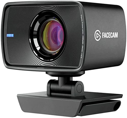 Elgato Facecam - 1080p60 True Full HD Webcam for Live Streaming, Gaming, Video Calls, Sony Sensor, Advanced Light Correction, DSLR Style Control, works with OBS, Zoom, Teams, and more, for PC/Mac - Webcam - Facecam