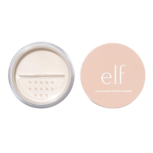 e.l.f. Halo Glow Soft Focus Setting Powder, Silky Powder For Creating Without Shine, Smooths Pores & Lines, Light Pink - Light Pink - 0.24 Ounce (Pack of 1)