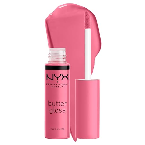 NYX PROFESSIONAL MAKEUP Butter Gloss, Non-Sticky Lip Gloss - Vanilla Cream Pie (Mauve) - 09 Vanilla Cream Pie - 0.27 Fl Oz (Pack of 1)