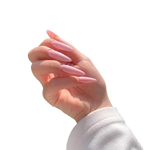 Pink Stiletto Nails
