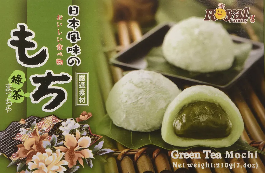 Mochi de té verde japonés Royal Family 1 Caja de 7.4 onzas/210 g
