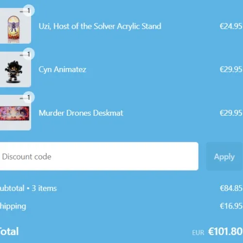 Glitch Productions Murder Drones stuff