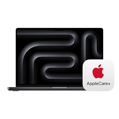 Apple 2024 MacBook Pro Laptop with M4 Pro, 14‑core CPU, 20‑core GPU: Built for Apple Intelligence, 16.2-inch Display, 24GB Unified Memory, 512GB SSD Storage; Space Black with AppleCare+ (3 Years) - Apple M4 Pro chip - 24GB Unified Memory, 512GB SSD Storage - Space Black - with AppleCare+ (3 Years)