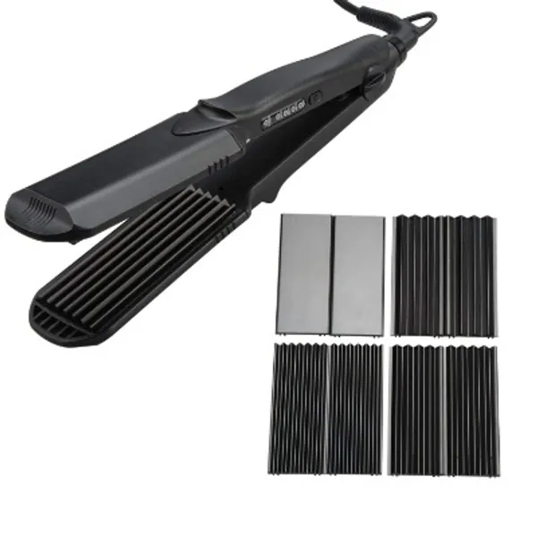 Flat Iron 4 in 1 Titanium Hair Styling Tools Professional Fast Straight Wave Curl Tools Set