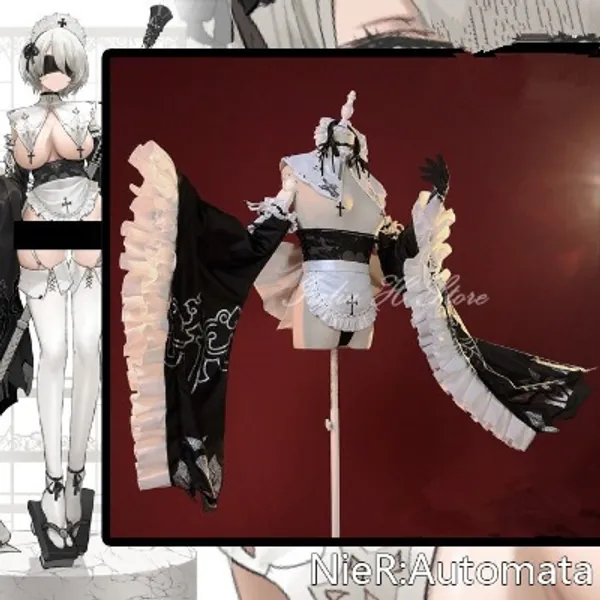 135.37US $ 5% OFF|Irelia H Store Pre sales Nier: Automata 2B Nun Maid Fanart ver Cosplay Costume sexy lingeries Cosplay Costume| |   - AliExpress
