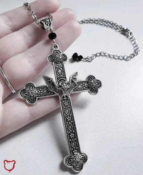Cross Bat Necklace