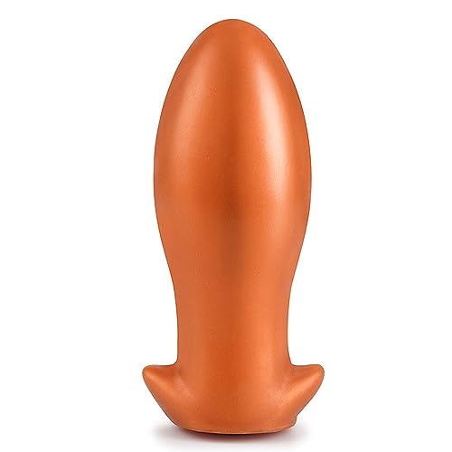 Anal Butt Plugs Silicone Stimulator S&M Trainer Gifts Pleasure Adult Gay Woman Men Sex Toys Games(Gold,XXL) - gold - XXL