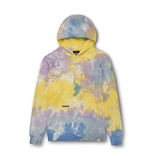 Twitch Orb Tie Dye Hoodie Sweatshirt - Medium - Yellow Blue Tie Dye