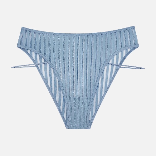 Vertigo High Leg Panty - XXL / Denim Blue