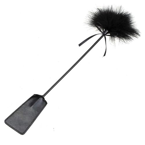 Bondage SM Erotic Sex Fetish Feather Tickler Feather Whip Flogger Feather Clit BDSM Sex Toy Flogger Riding Erotic Whip Sex Toy Accessory for BDSM SM Adults