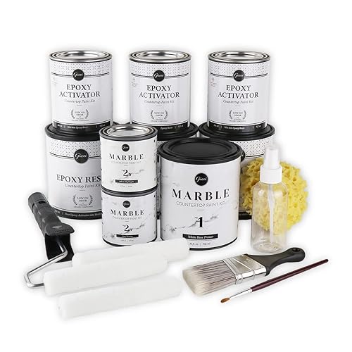 Giani Marble Easy Epoxy Countertop Paint Kit (Carrara White) - Carrara White