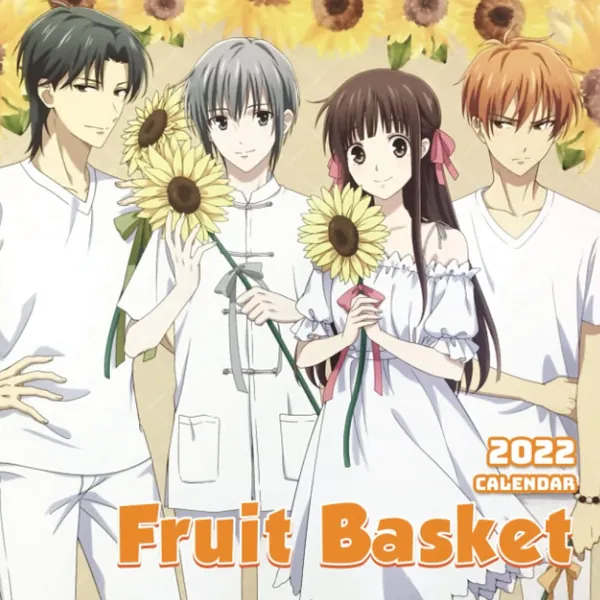 Fruits Basket Calendar 2022: January 2022 - December 2022 OFFICIAL Squared Monthly Calendar, 12 Months | BONUS 4 Months 2024