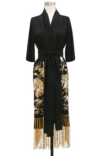 Flapper Robe - Black | S