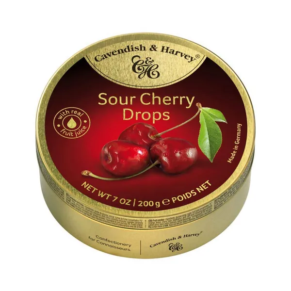 Cavandish & Harvey Sour Cherry Drops, 200Gm (Germany)