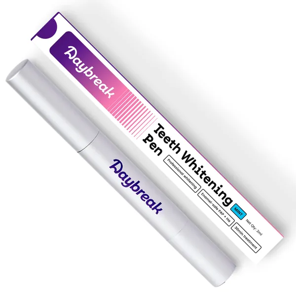 Daybreak Teeth Whitening Pen | Whitens & Maintaince Radiance| No Sensitivity | No Peroxide | Enamel Safe | Vegan & Cruelty Free | Travel-Friendly| Easy to Use| 1 Unit (2ml gel)
