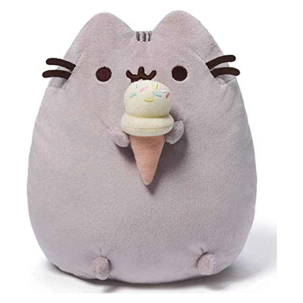 GUND Pusheen Snackables Ice Cream Plush Stuffed Animal Cat, 9.5"