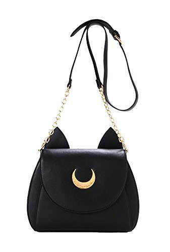 Itian PU Leather Women's Handbag Shoulder Bag (Black)