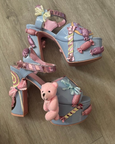 Candy themed heels 