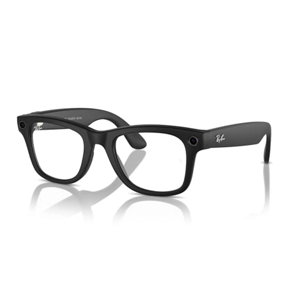 Ray-Ban Meta - Wayfarer (Standard) Smart Glasses - Matte Black, Clear to G15 Green Transitions