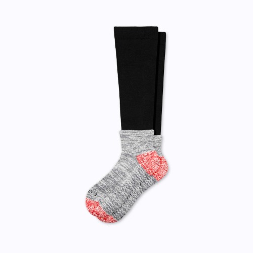 CozyGrip Compression Slipper Socks | Black / Large