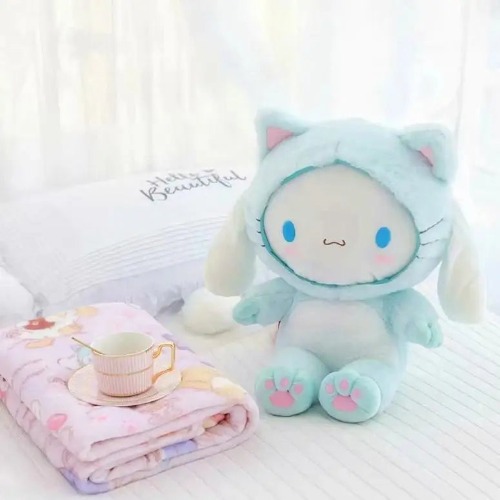 Cinnamoroll Pastel Fairy-Kei Blanket and Plush Set - Cinnamoroll Plush & Blanket Full Set