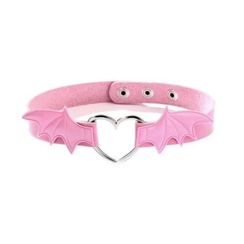 Bat Winged Collar - Pink
