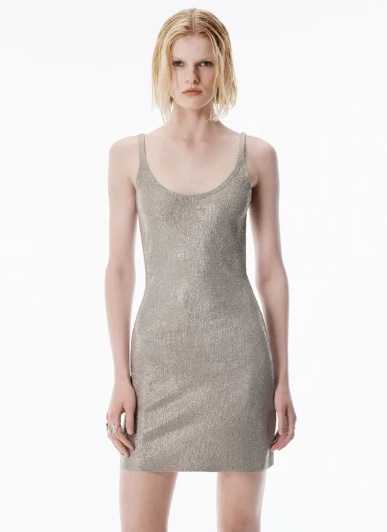 Champagne Crystal Hotfix Dress