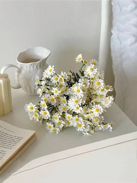 6pcs Bunch Of Chamomile Artificial Flowers Daisies