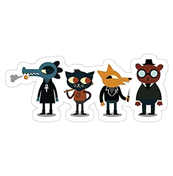 Night in The Woods - Best Buds, nitw Decal Sticker - Sticker Graphic - Auto, Wall, Laptop, Cell, Truck Sticker for Windows, Cars, Trucks