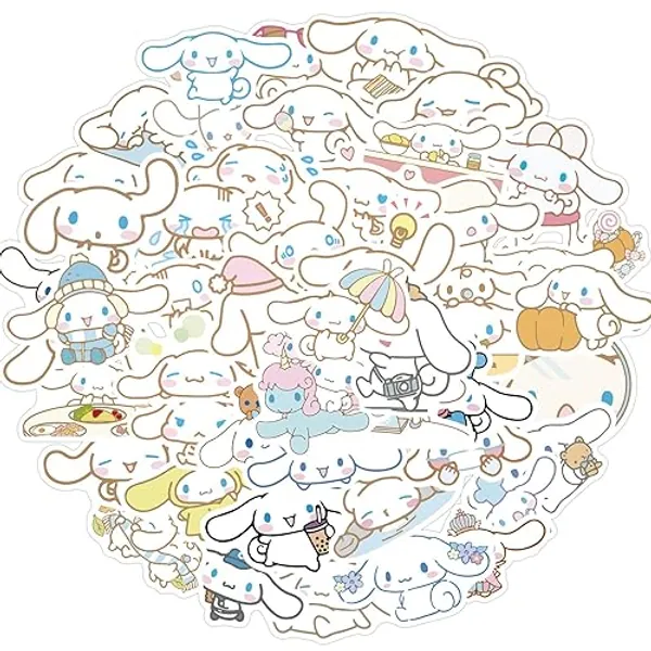 Cinnamoroll babyCinnamoroll Stickers| 50 Pcak | Vinyl Waterproof Stickers for Laptop,Bumper,Water Bottles,Computer,Phone,Hard hat,Car Stickers and Decals (Cinnamoroll)