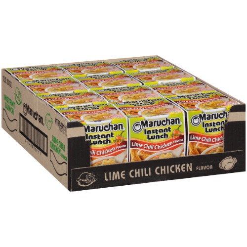 Maruchan Instant Lunch Lime Chili Chicken, 2.25 Oz, Pack of 12 - 2.25 Ounce (Pack of 12) Lime chili chicken Instant Lunch