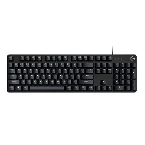 Logitech G413 SE Full-Size Mechanical Gaming Keyboard - Backlit Keyboard with Tactile Mechanical Switches, Anti-Ghosting, Compatible with Windows, macOS - Black Aluminum