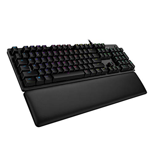 Logitech G513 Carbon LIGHTSYNC RGB Mechanical Gaming Keyboard with GX Red Switches - Linear, Black - GX Switches - Red Linear - Keyboard