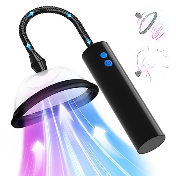 Adult Sex Toys Pussy Pump - Sex Toys for Female Nipple Pussy Sucker Automatic Vacuum Vagina Sex Pump, Adult Toys Nipple Pussy Sucking Toys with 3 Powerful Modes, Adult Sex Toy & Games, 5 Cups Included