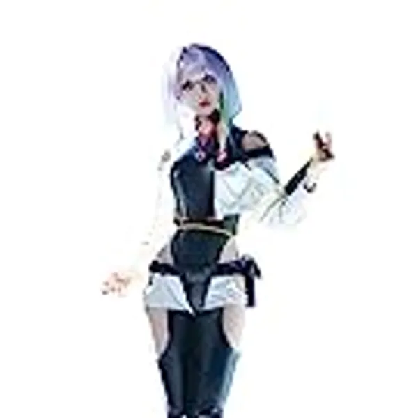 SHIKI Anime Women Edgerunner Lucy Cosplay Costume Deluxe Punk Jacket Jumpsuit Halloween Outfit for Men