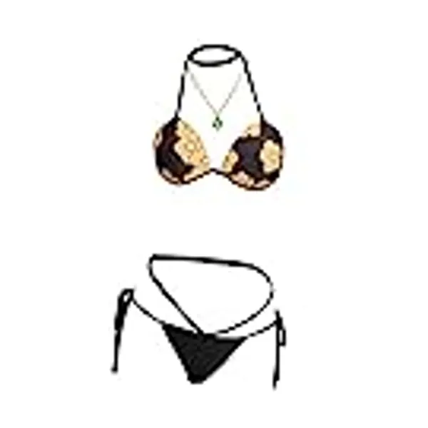 My Dress-Up Darling Cosplay Marin Kitagawa Bikini Women Floral Print Halter Swimming Bathing Suit Japanese Anime Swimwear