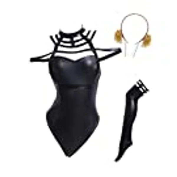 Vibsion Yor Forger Cosplay Bodysuit Bunny Costume Womens Anime Black Bunny Suit
