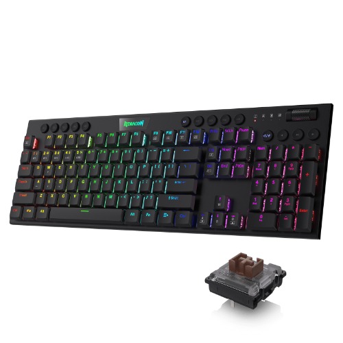 HORUS K618 Ultra-slim Wireless Mechanical Keyboard | Brown Switch