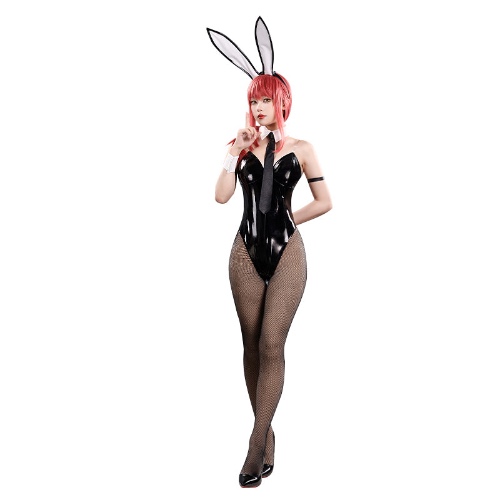【Size S-3XL】DokiDoki-R Anime Chainsaw Man Cosplay Makima / Power Costume Bunny Girl ChainsawMan | Makima / S-PRESALE