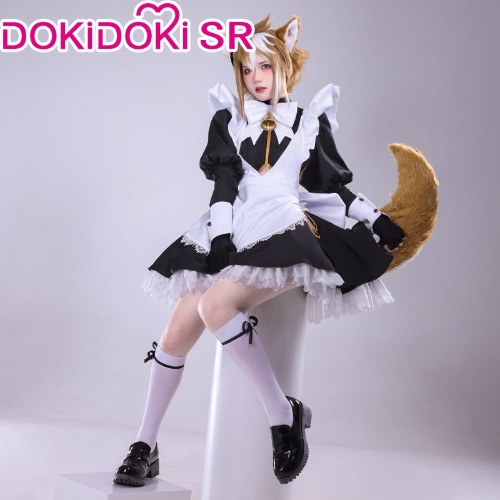 【S/M/L Ready For Ship】DokiDoki-SR Game Genshin Impact Gorou Doujin Cosplay Costume Maid Uniform Cute | Costume Only / M
